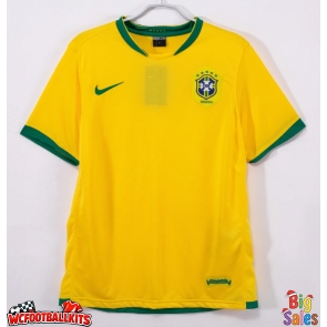 Brazil 2006 Retro Home Shirt Men Short Sleeve