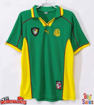 Cameroun 1998-1999 Retro Home Shirt Men Short Sleeve