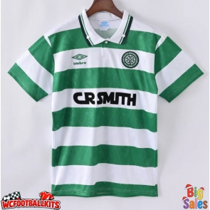 Celtic 1989-1991 Retro Home Shirt Men Short Sleeve