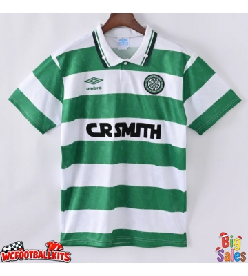 Celtic 1989-1991 Retro Home Shirt Men Short Sleeve
