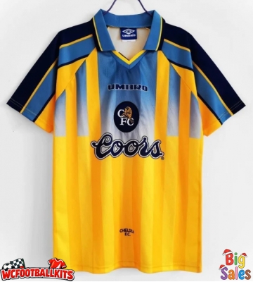 Chelsea 1996-1997 Retro Away Shirt Men Short Sleeve