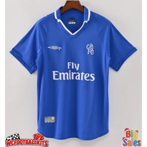 Chelsea 2001-2002 Retro Home Shirt Men Short Sleeve