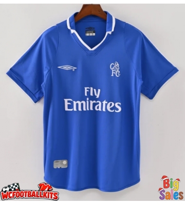 Chelsea 2001-2002 Retro Home Shirt Men Short Sleeve