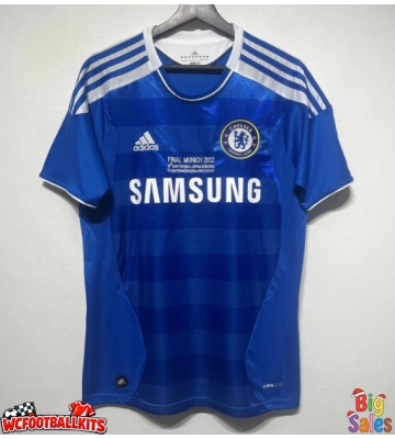 Chelsea 2011-2012 Champions League Retro Home Shirt Men Short Sleeve