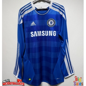 Chelsea 2011-2012 Retro Home Shirt Men Long Sleeve