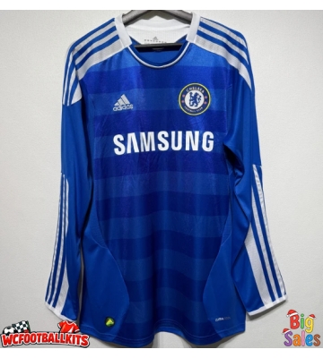 Chelsea 2011-2012 Retro Home Shirt Men Long Sleeve