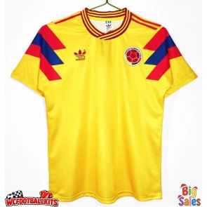 Colombia 1990 Retro Home Shirt Men Short Sleeve