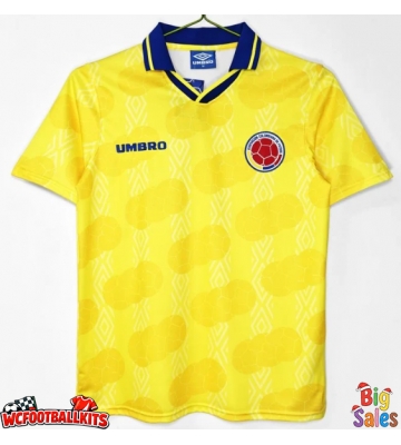 Colombia 1995 Retro Home Shirt Men Short Sleeve