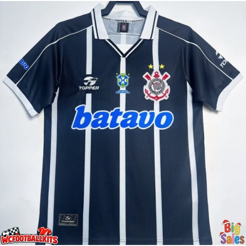 Corinthians 1999-2000 Retro Away Shirt Men Short Sleeve