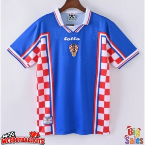 Croatia 1998 Retro Away Shirt Men Short Sleeve