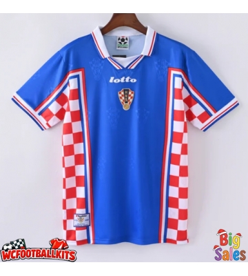 Croatia 1998 Retro Away Shirt Men Short Sleeve