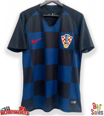Croatia 2018 Retro Away Shirt Men Short Sleeve