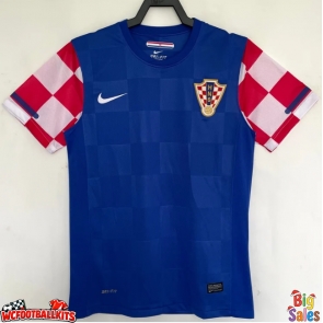 Croatie 2010 Retro Away Shirt Men Short Sleeve