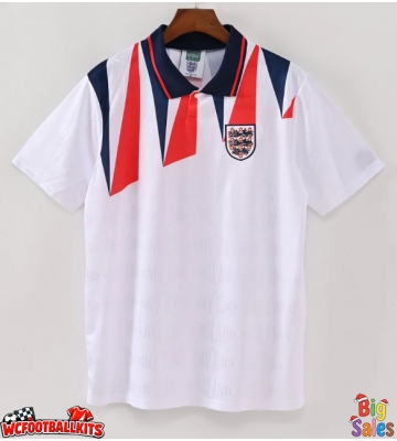 England 1992 Retro Home Shirt Men Short Sleeve
