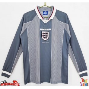 England 1996 Retro Away Shirt Men Long Sleeve