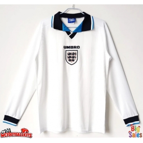 England 1996 Retro Home Shirt Men Long Sleeve