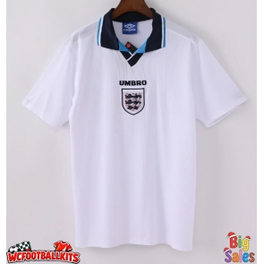 England 1996 Retro Home Shirt Men Short Sleeve