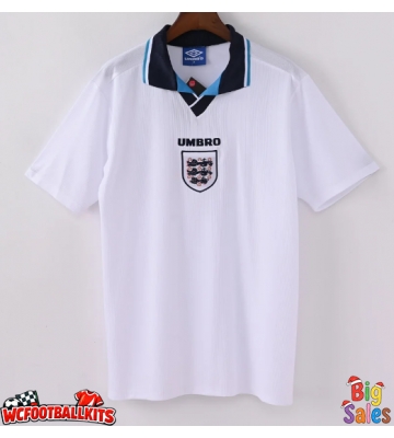 England 1996 Retro Home Shirt Men Short Sleeve