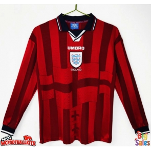 England 1998 Retro Away Shirt Men Long Sleeve