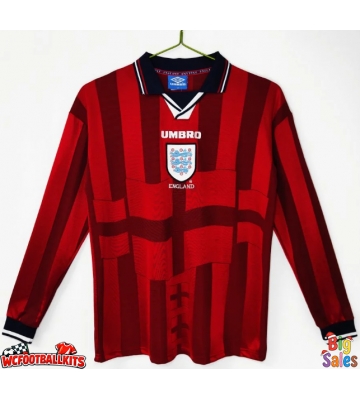 England 1998 Retro Away Shirt Men Long Sleeve