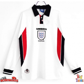 England 1998 Retro Home Shirt Men Long Sleeve