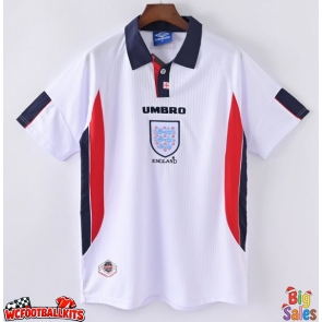 England 1998 Retro Home Shirt Men Short Sleeve