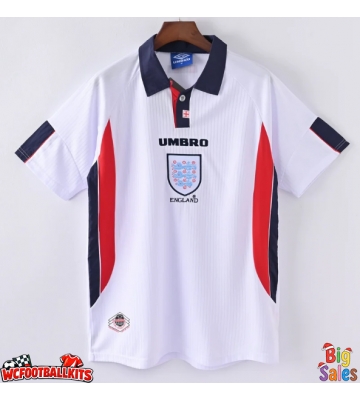 England 1998 Retro Home Shirt Men Short Sleeve