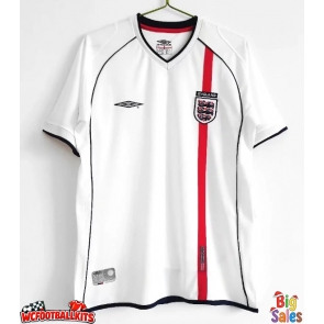 England 2002 Retro Home Shirt Men Short Sleeve