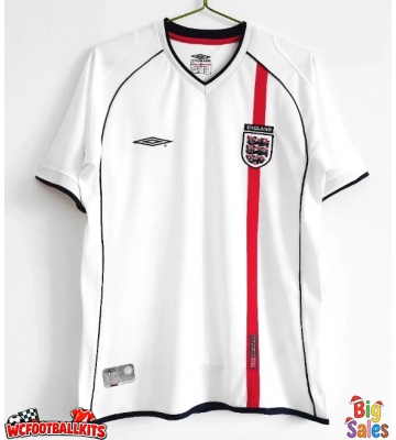 England 2002 Retro Home Shirt Men Short Sleeve