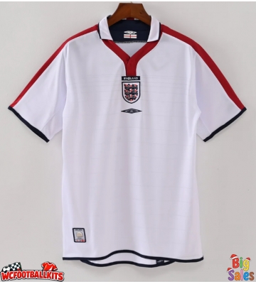 England 2004 Retro Home Shirt Men Short Sleeve