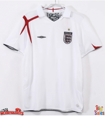 England 2006 Retro Home Shirt Men Short Sleeve