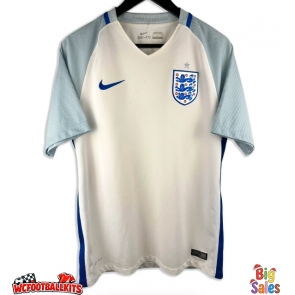 England 2016 Retro Home Shirt Men Short Sleeve