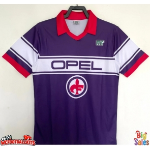 Fiorentina 1983-1985 Retro Home Shirt Men Short Sleeve