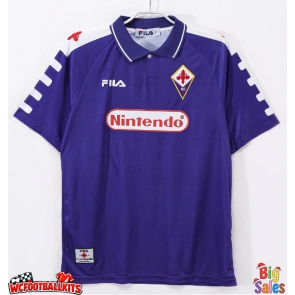 Fiorentina 1998-1999 Retro Home Shirt Men Short Sleeve