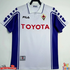 Fiorentina 1999-2000 Retro Away Shirt Men Short Sleeve