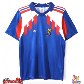 France 1990 Retro Home Shirt Men Short Sleeve