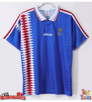 France 1994 Retro Home Shirt Men Short Sleeve