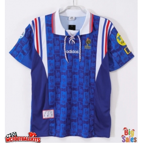 France 1996 Retro Home Shirt Men Short Sleeve
