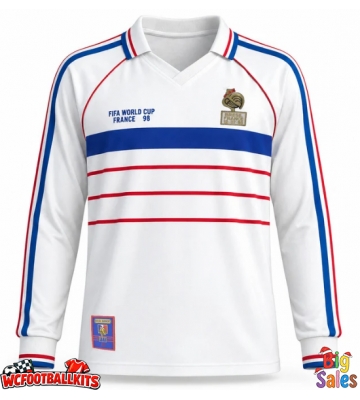France 1998 Retro Away Shirt Men Long Sleeve