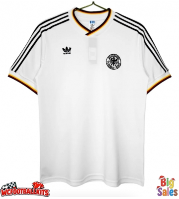 Germany 1986 Retro Home Shirt Men Short Sleeve