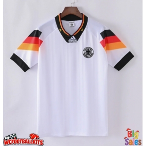 Germany 1992 Retro Home Shirt Men Short Sleeve