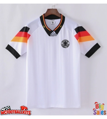 Germany 1992 Retro Home Shirt Men Short Sleeve