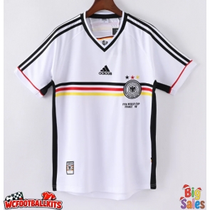 Germany 1998 Retro Home Shirt Men Short Sleeve