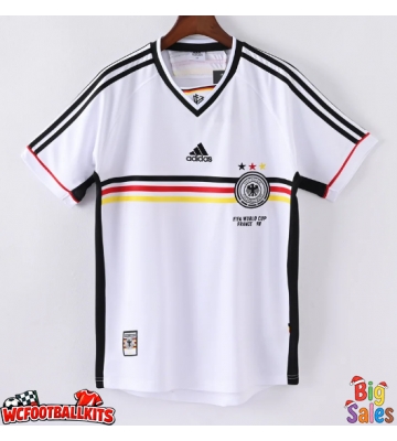 Germany 1998 Retro Home Shirt Men Short Sleeve