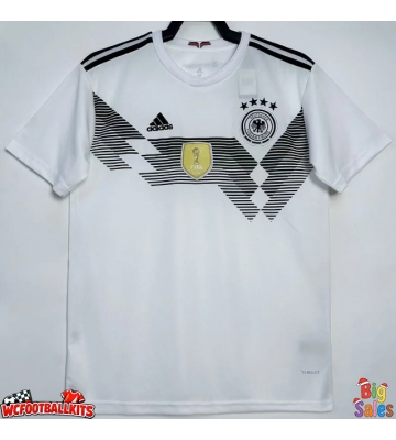 Germany 2018 Retro Home Shirt Men Short Sleeve