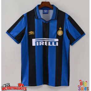 Inter Milan 1995-1996 Retro Home Shirt Men Short Sleeve