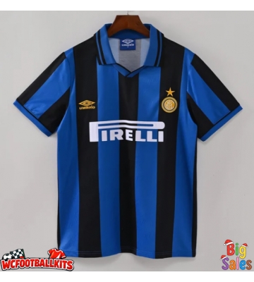 Inter Milan 1995-1996 Retro Home Shirt Men Short Sleeve
