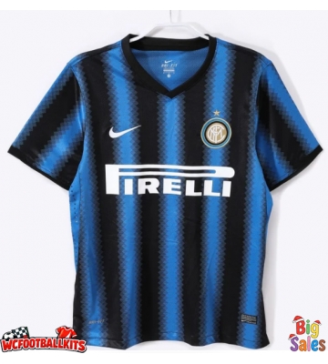 Inter Milan 2010-2011 Retro Home Shirt Men Short Sleeve