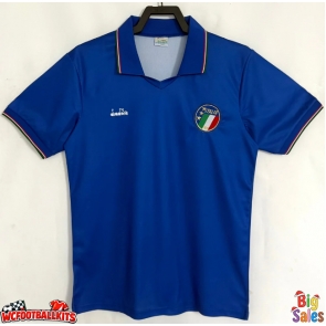 Italy 1990 Retro Home Shirt Men Short Sleeve