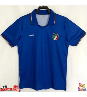 Italy 1990 Retro Home Shirt Men Short Sleeve